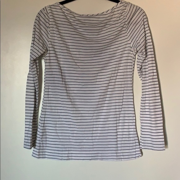 Language striped top w/ floral screen print anthro - Picture 5 of 5